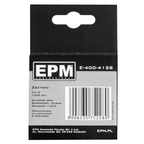 ZSZYWKI TYP G 1000SZT 10.6MM*1.2MM 8MM ZSZYWKI TYP G 1000SZT 10.6MM*1.2MM 8MM