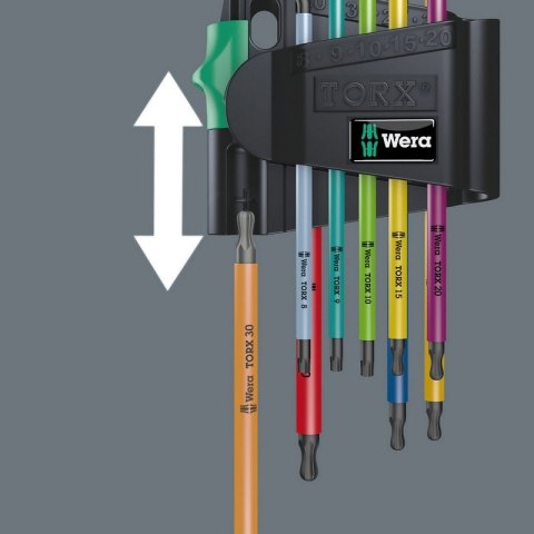 ZESTAW KLUCZY TRZPIENIOWYCH TORX MULTICOLOUR TX8-TX40 ZESTAW KLUCZY TRZPIENIOWYCH TORX MULTICOLOUR TX8-TX40