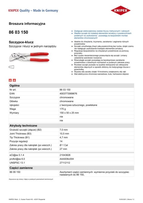 SZCZYPCE-KLUCZ MINI 150MM SZCZYPCE-KLUCZ MINI 150MM