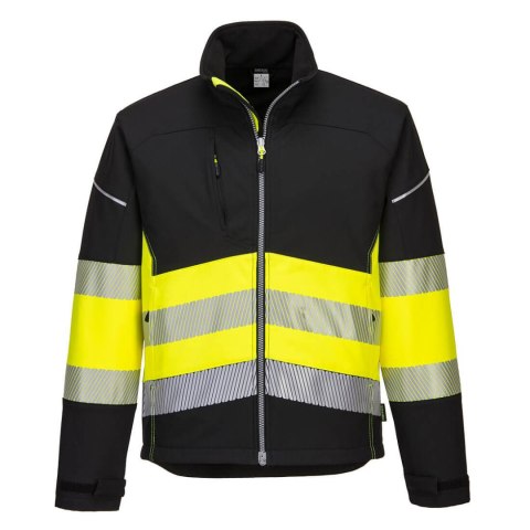 KURTKA OSTRZEGAWCZA SOFTSHELL PW375BKY ROZMIAR XXL KURTKA OSTRZEGAWCZA SOFTSHELL PW375BKY ROZMIAR XXL