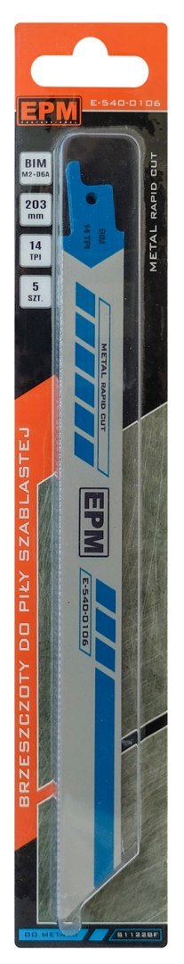 BRZESZCZOT DO PIŁY SZABLASTEJ 225MM 14TPI METAL S1122B 5 SZT BRZESZCZOT DO PIŁY SZABLASTEJ 225MM 14TPI METAL S1122B 5 SZT