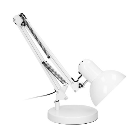 LAMPA BIURKOWA DEON 60W E27 WYSOKA, STAL, BIAŁA LAMPA BIURKOWA DEON 60W E27 WYSOKA, STAL, BIAŁA