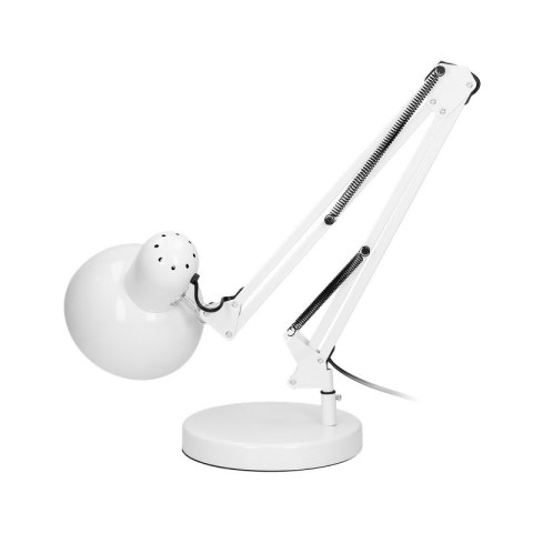 LAMPA BIURKOWA DEON 60W E27 WYSOKA, STAL, BIAŁA LAMPA BIURKOWA DEON 60W E27 WYSOKA, STAL, BIAŁA