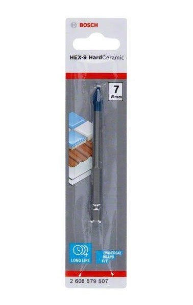 WIERTŁO HEX-9 HARD CERAMIC 7*90MM WIERTŁO HEX-9 HARD CERAMIC 7*90MM