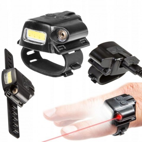 LATARKA PUNKTOWA LED 90LM + LASER, 2W1 LATARKA PUNKTOWA LED 90LM + LASER, 2W1