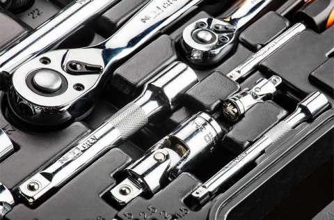 ZESTAW KLUCZY NASADOWYCH 1/4'',1/2'' 77 CZĘŚCI CRV ZESTAW KLUCZY NASADOWYCH 1/4'',1/2'' 77 CZĘŚCI CRV