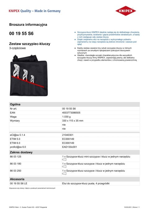 ZESTAW SZCZYPIEC DO RUR W ETUI 3-CZĘŚCIOWY 125,180,250MM. ZESTAW SZCZYPIEC DO RUR W ETUI 3-CZĘŚCIOWY 125,180,250MM.
