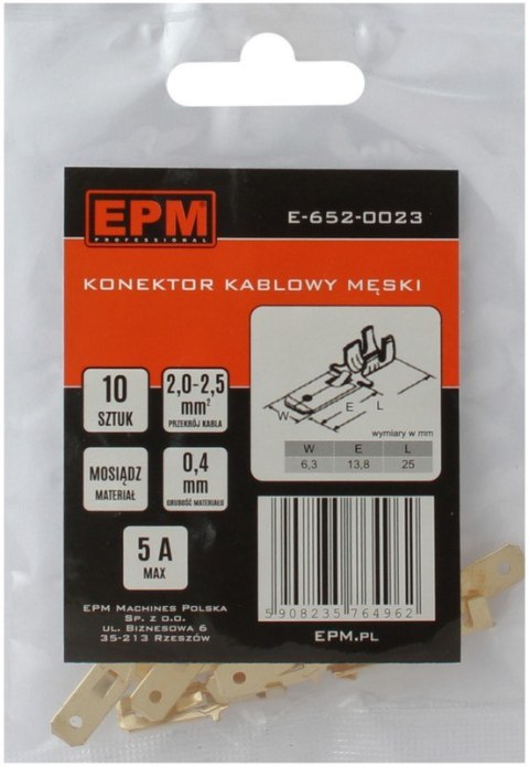 KOŃCÓWKA WSUWANA 2-2.5MM 0 10 SZTUK KOŃCÓWKA WSUWANA 2-2.5MM 0 10 SZTUK