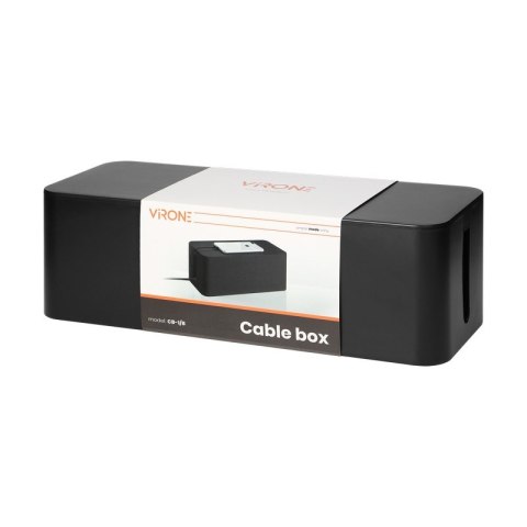 ORGANIZER DO KABLI BOX CZARNY ORGANIZER DO KABLI BOX CZARNY
