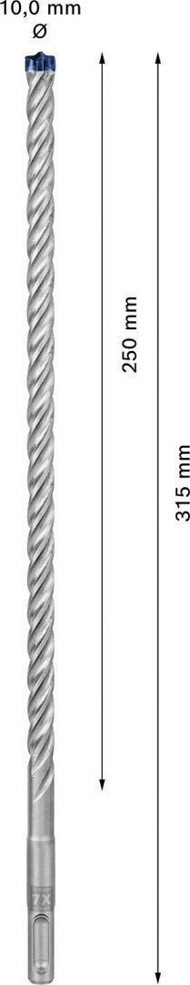 WIERTŁO DO MŁOTKÓW SDS+ 7X EXPERT 10*250/315MM WIERTŁO DO MŁOTKÓW SDS+ 7X EXPERT 10*250/315MM
