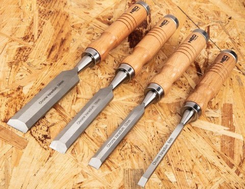 ZESTAW DŁUT 4SZT. (6,12,18,24MM), DREWNIANY UCHWYT ZESTAW DŁUT 4SZT. (6,12,18,24MM), DREWNIANY UCHWYT