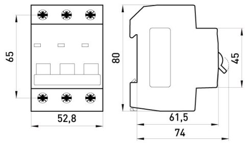 WYŁĄCZNIK NADPRĄDOWY MCB.PRO60 3P B25A 6KA WYŁĄCZNIK NADPRĄDOWY MCB.PRO60 3P B25A 6KA