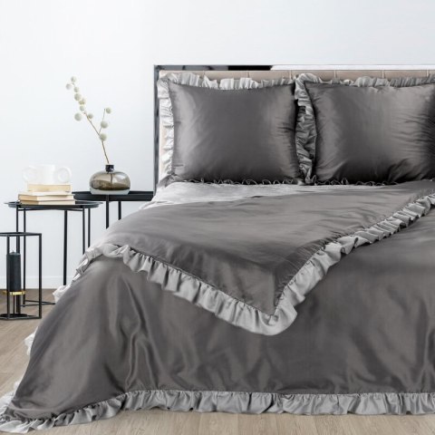 KOMPLET POŚCIELI ELIZA 160 X 200 CM STALOWY EUROFIRANY KOMPLET POŚCIELI ELIZA 160 X 200 CM STALOWY EUROFIRANY