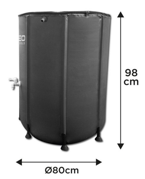 SKŁADANY POJEMNIK NA DESZCZÓWKĘ, 500 L, PVC SKŁADANY POJEMNIK NA DESZCZÓWKĘ, 500 L, PVC