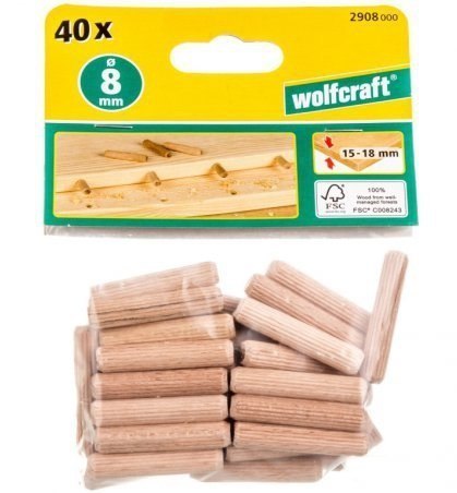 KOŁKI POŁĄCZENIOWE 8*40MM 40SZT BUK KOŁKI POŁĄCZENIOWE 8*40MM 40SZT BUK