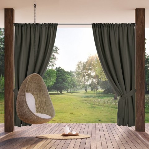 ZASŁONA GOTOWA GARDEN NA TAŚMIE 155 X 200 CM GRAFITOWY EUROFIRANY ZASŁONA GOTOWA GARDEN NA TAŚMIE 155 X 200 CM GRAFITOWY EUROFIRANY
