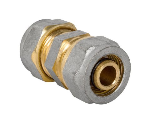 ZŁĄCZKA PEX-AL-PEX CHROM 20*20 PODWÓJNA ZŁĄCZKA PEX-AL-PEX CHROM 20*20 PODWÓJNA