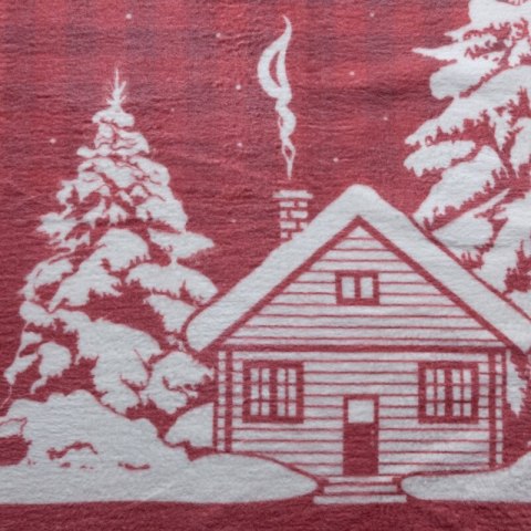KOC ŚWIĄTECZNY RUDOLF 200 X 220 CM CZERWONY EUROFIRANY KOC ŚWIĄTECZNY RUDOLF 200 X 220 CM CZERWONY EUROFIRANY