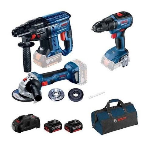 ZESTAW NARZĘDZI GBH180LI+GWS180LI+GSR18V-50 2*5.0AH ZESTAW NARZĘDZI GBH180LI+GWS180LI+GSR18V-50 2*5.0AH
