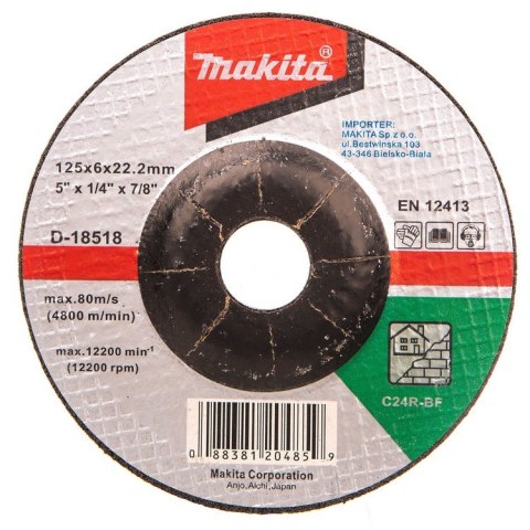 TARCZA DO BETONU 125*6.0*22MM C24R TARCZA DO BETONU 125*6.0*22MM C24R