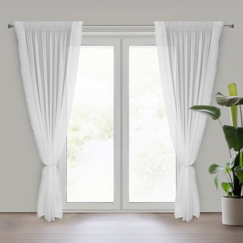 FIRANA GOTOWA LUISA 2 NA TAŚMIE 140 X 270 CM BIAŁY EUROFIRANY FIRANA GOTOWA LUISA 2 NA TAŚMIE 140 X 270 CM BIAŁY EUROFIRANY
