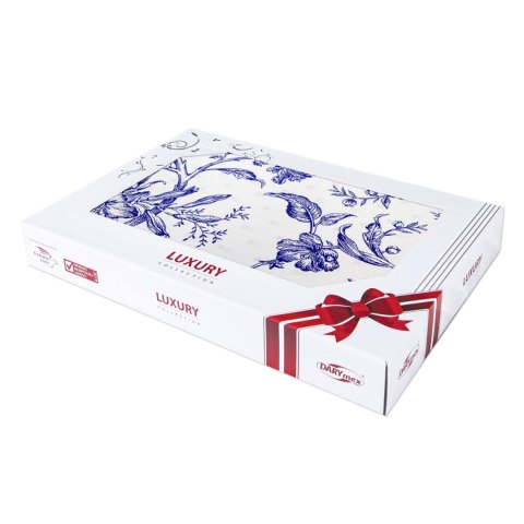 Pościel satyna bawełniana(P) BLUE BLANC/160x200 LUXURY Darymex Pościel satyna bawełniana(P) BLUE BLANC/160x200 LUXURY Darymex