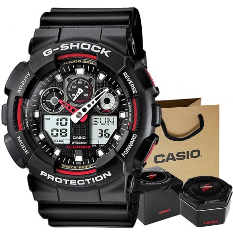 Zegarek Męski CASIO G-SHOCK GA-100-1A4ER 20 Bar Do Nurkowania+ BOX Zegarek Męski CASIO G-SHOCK GA-100-1A4ER 20 Bar Do Nurkowania+ BOX