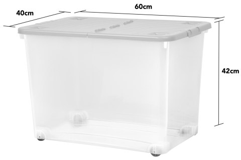 POJEMNIK DO PRZECHOWYWANIA NA KOŁACH WHAM 80L POJEMNIK DO PRZECHOWYWANIA NA KOŁACH WHAM 80L