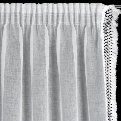 FIRANA GOTOWA KIRA 3 NA TAŚMIE 140 X 270 CM BIAŁY EUROFIRANY FIRANA GOTOWA KIRA 3 NA TAŚMIE 140 X 270 CM BIAŁY EUROFIRANY