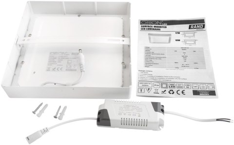 PANEL LED NATYNKOWY Z ZASILACZEM RAND 225*225 18W PANEL LED NATYNKOWY Z ZASILACZEM RAND 225*225 18W