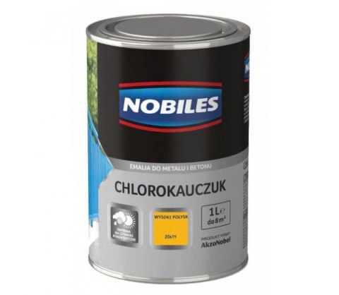 NOBILES EMALIA CHLOROKAUCZUKOWA ŻÓŁTA 0.9L NOBILES EMALIA CHLOROKAUCZUKOWA ŻÓŁTA 0.9L
