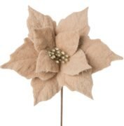 KWIAT ŚWIĄTECZNY DEKORACYJNY 246 FI 22 CM BEŻOWY EUROFIRANY KWIAT ŚWIĄTECZNY DEKORACYJNY 246 FI 22 CM BEŻOWY EUROFIRANY