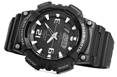 Zegarek Męski CASIO SOLAR AQ-S810W-1AVEF + BOX Zegarek Męski CASIO SOLAR AQ-S810W-1AVEF + BOX