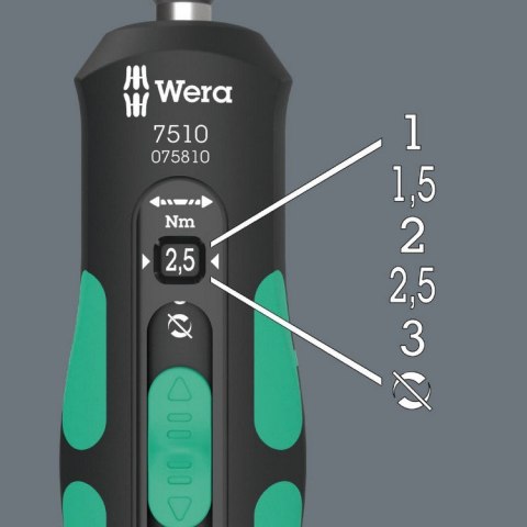 WKRĘTAK DYNAMOMETRYCZNY SAFE-TORQUE SPEED 7510,1-3 NM, 1/4'' WKRĘTAK DYNAMOMETRYCZNY SAFE-TORQUE SPEED 7510,1-3 NM, 1/4''