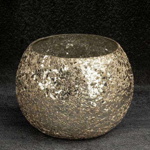 SZKLANY ŚWIECZNIK DEKORACYJNY MELIA (04) O 10 X 14 CM ZŁOTY EUROFIRANY SZKLANY ŚWIECZNIK DEKORACYJNY MELIA (04) O 10 X 14 CM ZŁOTY EUROFIRANY