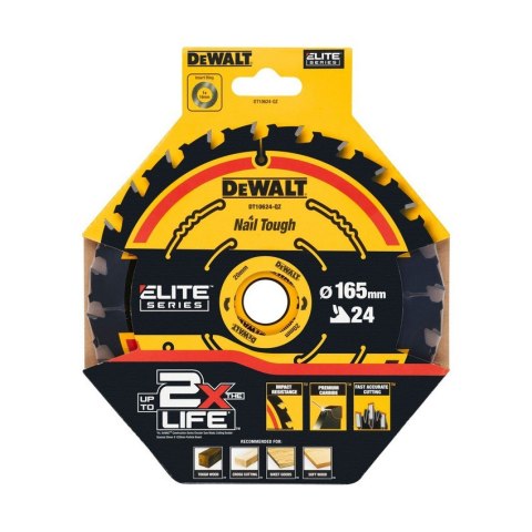 PIŁA TARCZOWA DO DREWNA ELITE 165*20MM 24 ZĘBY PIŁA TARCZOWA DO DREWNA ELITE 165*20MM 24 ZĘBY