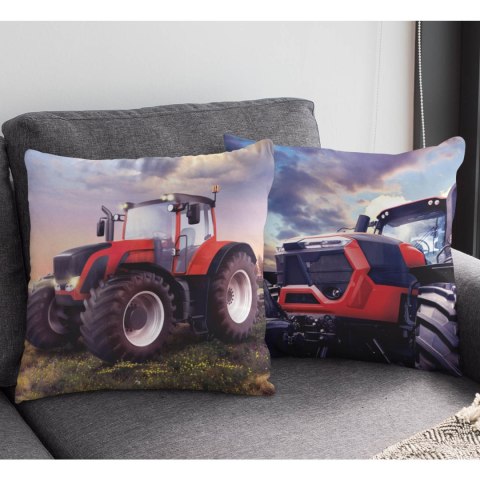 Poszewka bawełniana 40x40 Traktor czerwony Faro Poszewka bawełniana 40x40 Traktor czerwony Faro