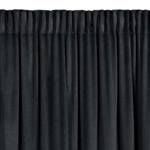 ZASŁONA GOTOWA CARLI NA TAŚMIE 140 X 270 CM CZARNY EUROFIRANY ZASŁONA GOTOWA CARLI NA TAŚMIE 140 X 270 CM CZARNY EUROFIRANY