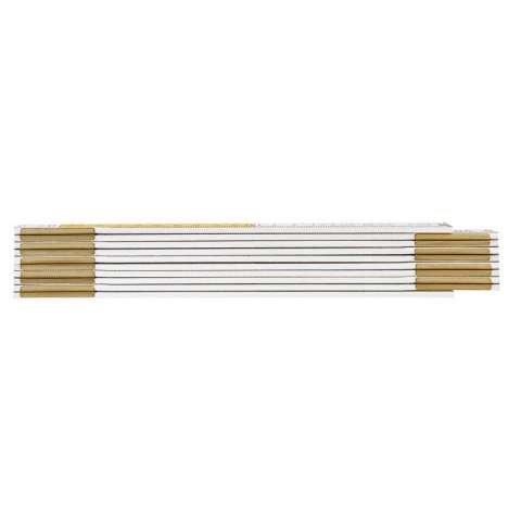 MIARA DREWNIANA SKŁADANA BIAŁO-ŻÓŁTA 2M MIARA DREWNIANA SKŁADANA BIAŁO-ŻÓŁTA 2M