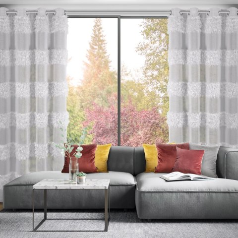 FIRANA GOTOWA MARGARET 140 X 250 CM SREBRNY EUROFIRANY FIRANA GOTOWA MARGARET 140 X 250 CM SREBRNY EUROFIRANY