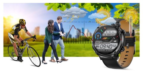 Smartwatch Gravity GT21-3 + Czarny Pasek Silikonowy Smartwatch Gravity GT21-3 + Czarny Pasek Silikonowy