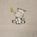 RĘCZNIK DZIECIĘCY BABY67 100 X 100 CM BEŻOWY EUROFIRANY