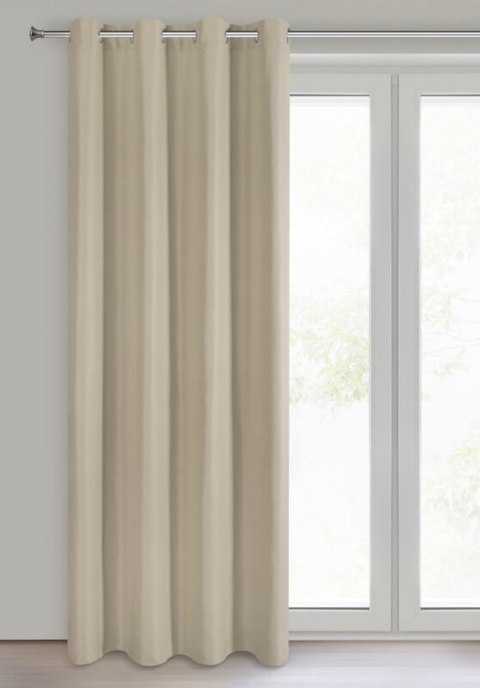 ZASŁONA GOTOWA ADARI 140 X 250 CM CIEMNOBEŻOWY EUROFIRANY ZASŁONA GOTOWA ADARI 140 X 250 CM CIEMNOBEŻOWY EUROFIRANY