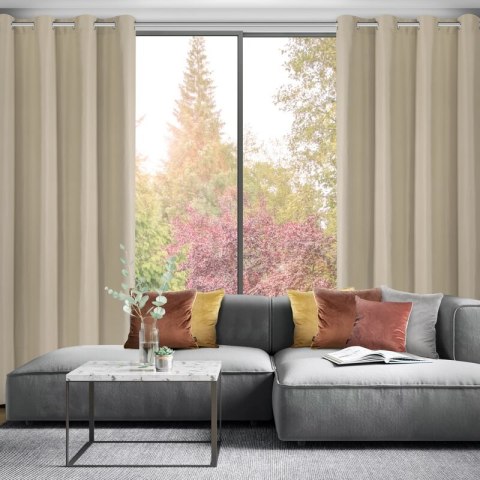 ZASŁONA GOTOWA ADARI 140 X 250 CM CIEMNOBEŻOWY EUROFIRANY ZASŁONA GOTOWA ADARI 140 X 250 CM CIEMNOBEŻOWY EUROFIRANY