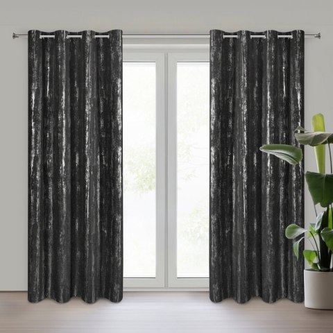 ZASŁONA GOTOWA LIBI 140 X 250 CM CZARNY EUROFIRANY ZASŁONA GOTOWA LIBI 140 X 250 CM CZARNY EUROFIRANY