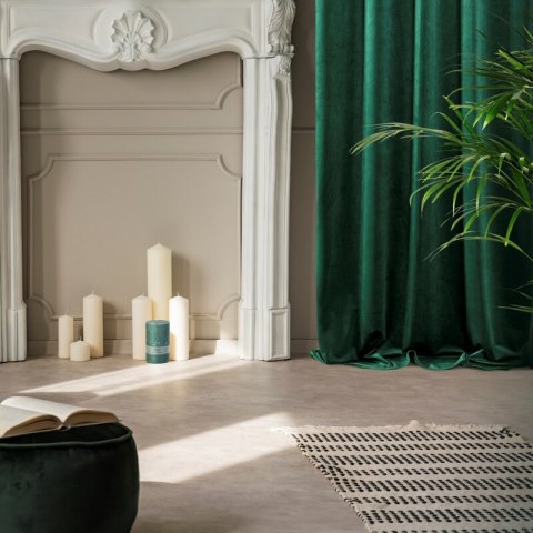 ZASŁONA GOTOWA VILLA NA TAŚMIE 140 X 270 CM CIEMNOZIELONY EUROFIRANY ZASŁONA GOTOWA VILLA NA TAŚMIE 140 X 270 CM CIEMNOZIELONY EUROFIRANY