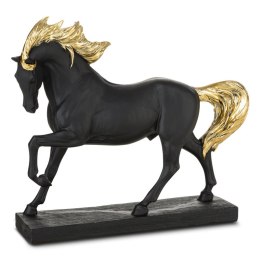 FIGURKA DEKORACYJNA HORSI (01) 26 X 7 X 22 CM CZARNY EUROFIRANY