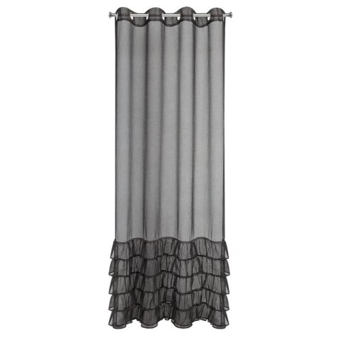 FIRANA GOTOWA CARLI 140 X 250 CM CZARNY EUROFIRANY FIRANA GOTOWA CARLI 140 X 250 CM CZARNY EUROFIRANY