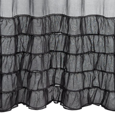 FIRANA GOTOWA CARLI 140 X 250 CM CZARNY EUROFIRANY FIRANA GOTOWA CARLI 140 X 250 CM CZARNY EUROFIRANY
