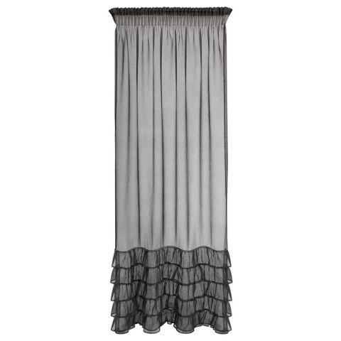 FIRANA GOTOWA CARLI NA TAŚMIE 140 X 270 CM CZARNY EUROFIRANY FIRANA GOTOWA CARLI NA TAŚMIE 140 X 270 CM CZARNY EUROFIRANY